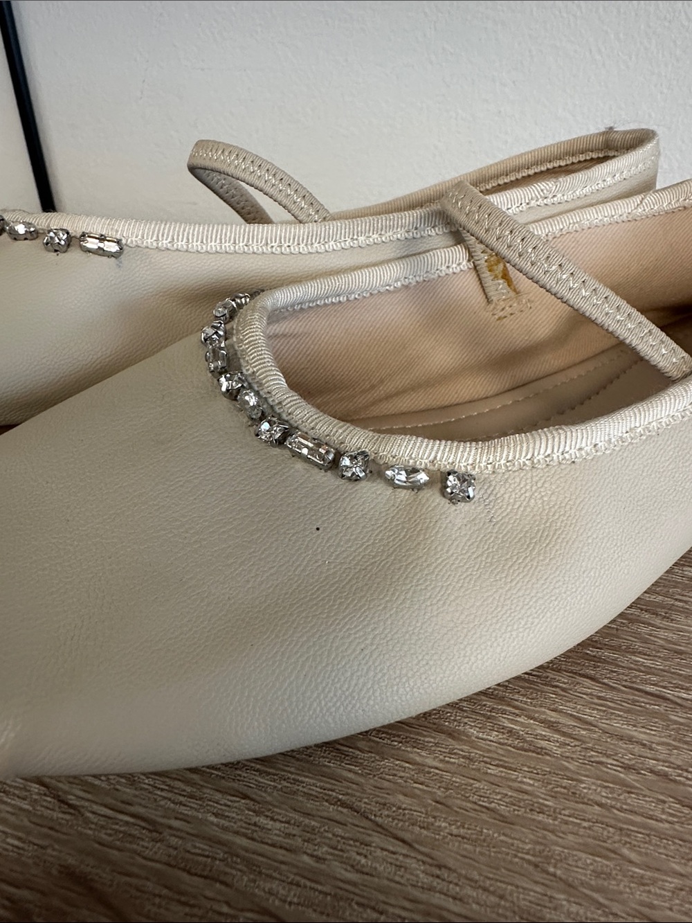 Zara Jewel Embellished Ballet Slipper Flat 34 3.5 NEW - Picture 3 of 7